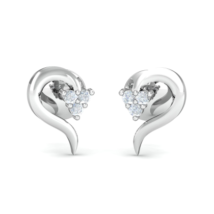 Anne Heart Stud Earrings