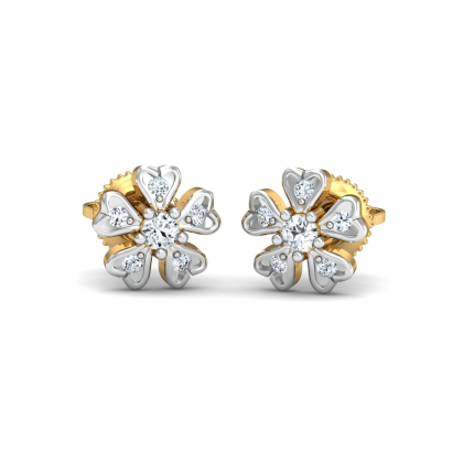 Cinquefoil Diamond Earrings