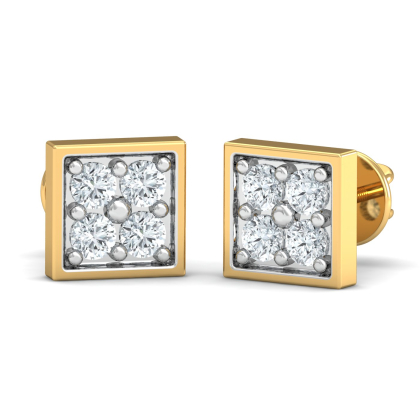 Elite Square Stud Earrings
