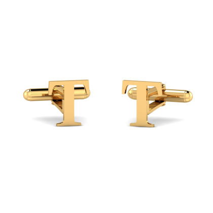 Initial T Cufflink for Men
