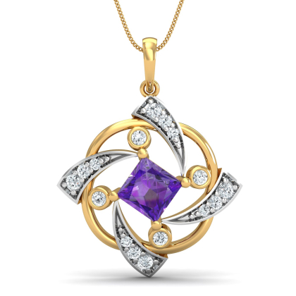 La Hélice Amethyst Pendant