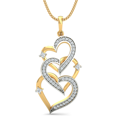 Cascaded Heart Pendant