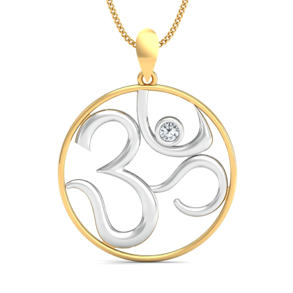 Dual Tone Om Pendant