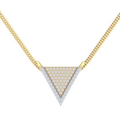 Edgy Triangular Pendant