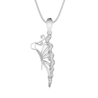 Bril Butterfly Sapphire Pendant