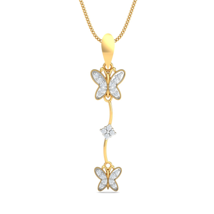 Double Butterfly Pendant