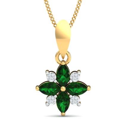 Flora Emerald Pendant