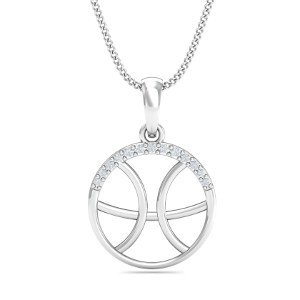 Pisces Zodiac Gold Pendant
