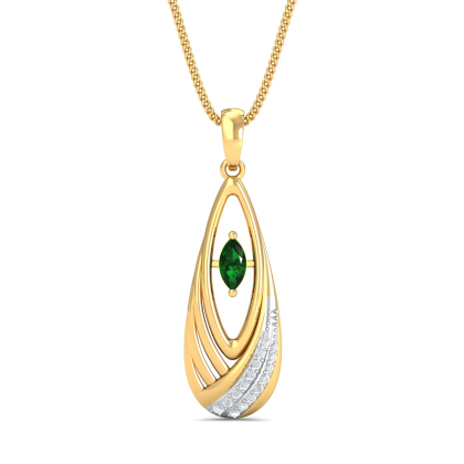 Emerald Teardrop Pendant