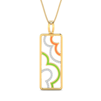 Rangosh Enamel Pendant