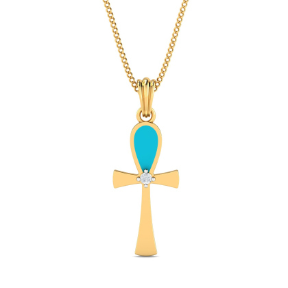 Turquoise Cross Pendant