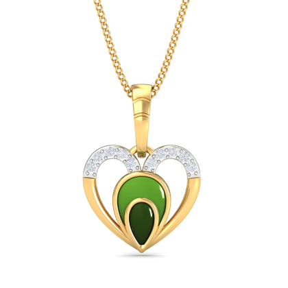 Heart Enamel Pendant