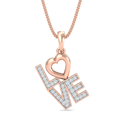 L.O.V.E Diamond Pendant