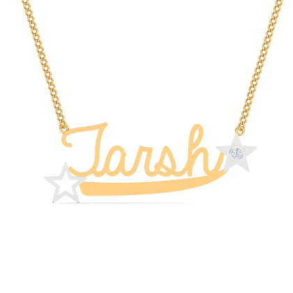 Tarsh Diamomd Name Pendant
