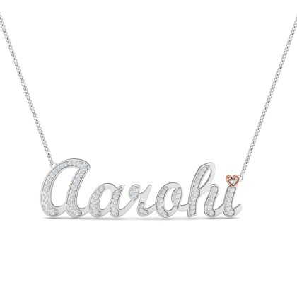 Aarohi Diamond Name Pendant