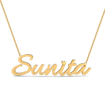 Sunita Gold Name Pendant