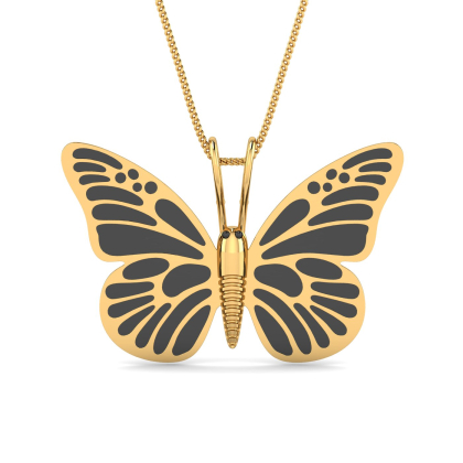Enamelled Butterfly Pendant