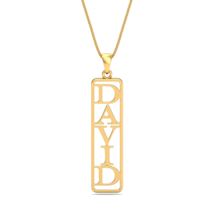David Men's Name Pendant