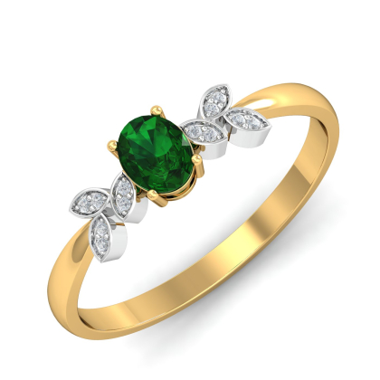 Allie Artistic Emerald Ring