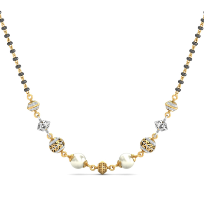 Tina Dual-toned Mangalsutra Pendant