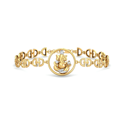 Lal Ganesha Link Bracelet