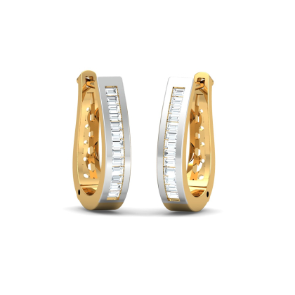 Alisa Glitter Hoop Earrings