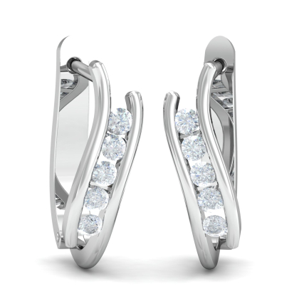 Soli Diamond Hoops (18K-WG-SI-HI-RTS)