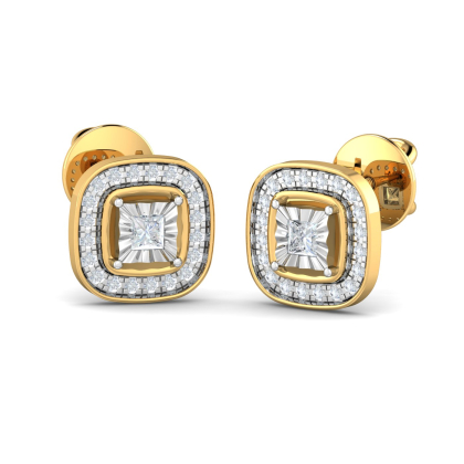 Amica Soli-illusio Earrings (18K-YG-SI-HI-RTS)