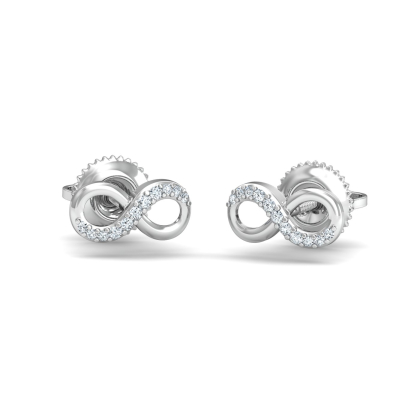 Tiniest Infinity Earrings (18K-WG-SI-HI-RTS)