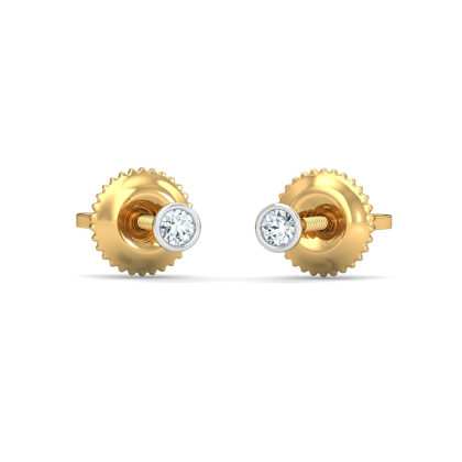 Bezel 4 Cent Ear Studs