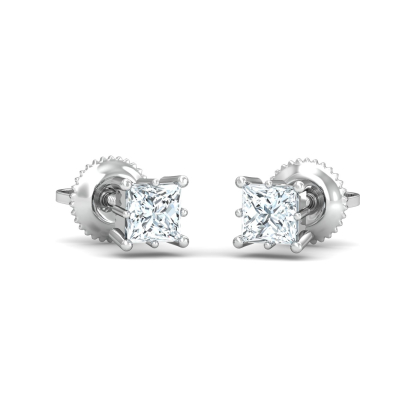Parzva Solitaire Earrings