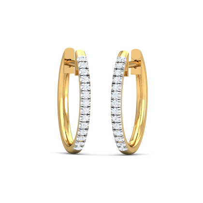 Classic Diamond Hoops
