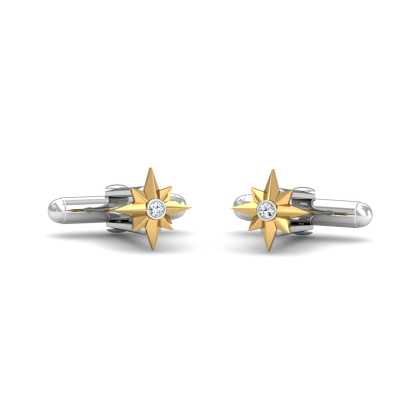 Origami Star Gold Cufflinks