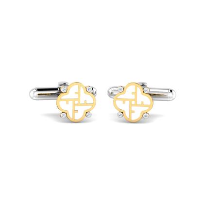 Clover Letter F Cufflinks