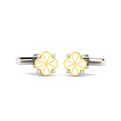 Clover Letter V Cufflinks
