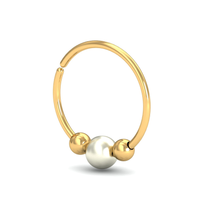 Fine Pearl Nose Ring