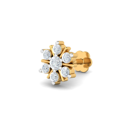 Agni 0.11 Carat Nose Stud (14K-YG-SI-HI-RTS)