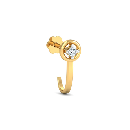 Bling J-shaped Nose Stud