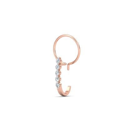 Aalamb J-shaped Nose Pin