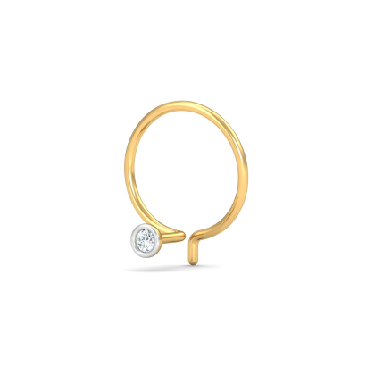 Bezel 2 Cent Nose Pin