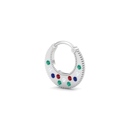 Avant-Garde Sapphire Septum Ring