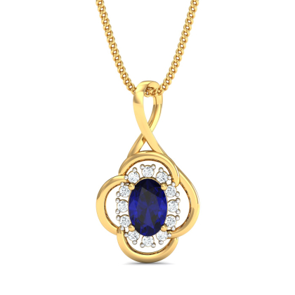 Sapphire Sparkle Pendant