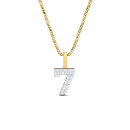 Number 7 Diamond Pendant