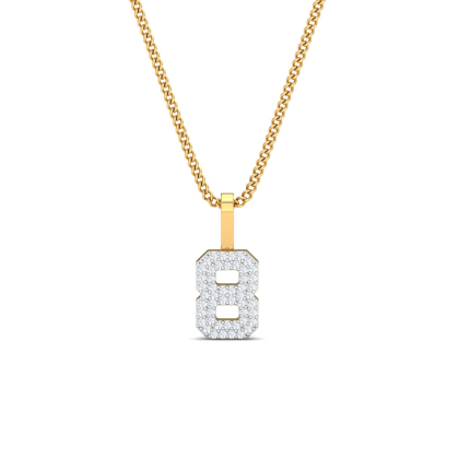 Number 8 Diamond Pendant