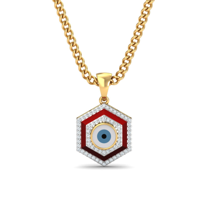 Crimson Evil Eye Pendant