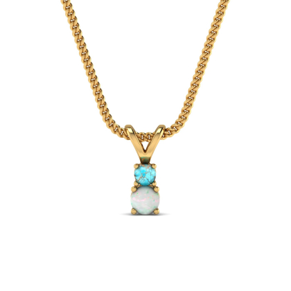 Opal Turquoise Pendant