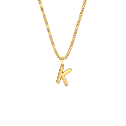 Balloon K Initial Pendant