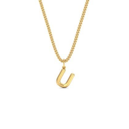 Balloon U Initial Pendant
