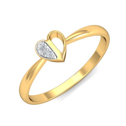 Bennie Heart Ring  (18K-YG-SI-HI-RTS)