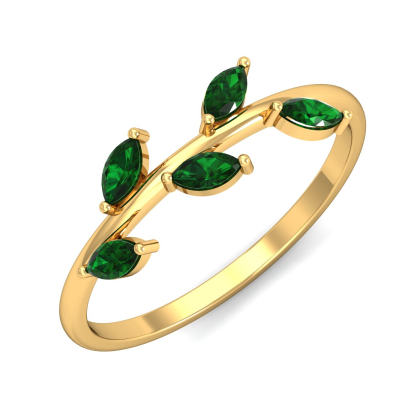 Matviyko Emerald Ring (18K-YG-RTS)